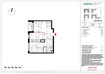 CITYFLOW Redutowa 3 pokoje - PRYWATNA ekspozycja - 51.4m2 + 3m2 loggia