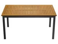 Stół ogrodowy aluminiowy Valencia, z drewnianym blatem 150x90cm sjsa39