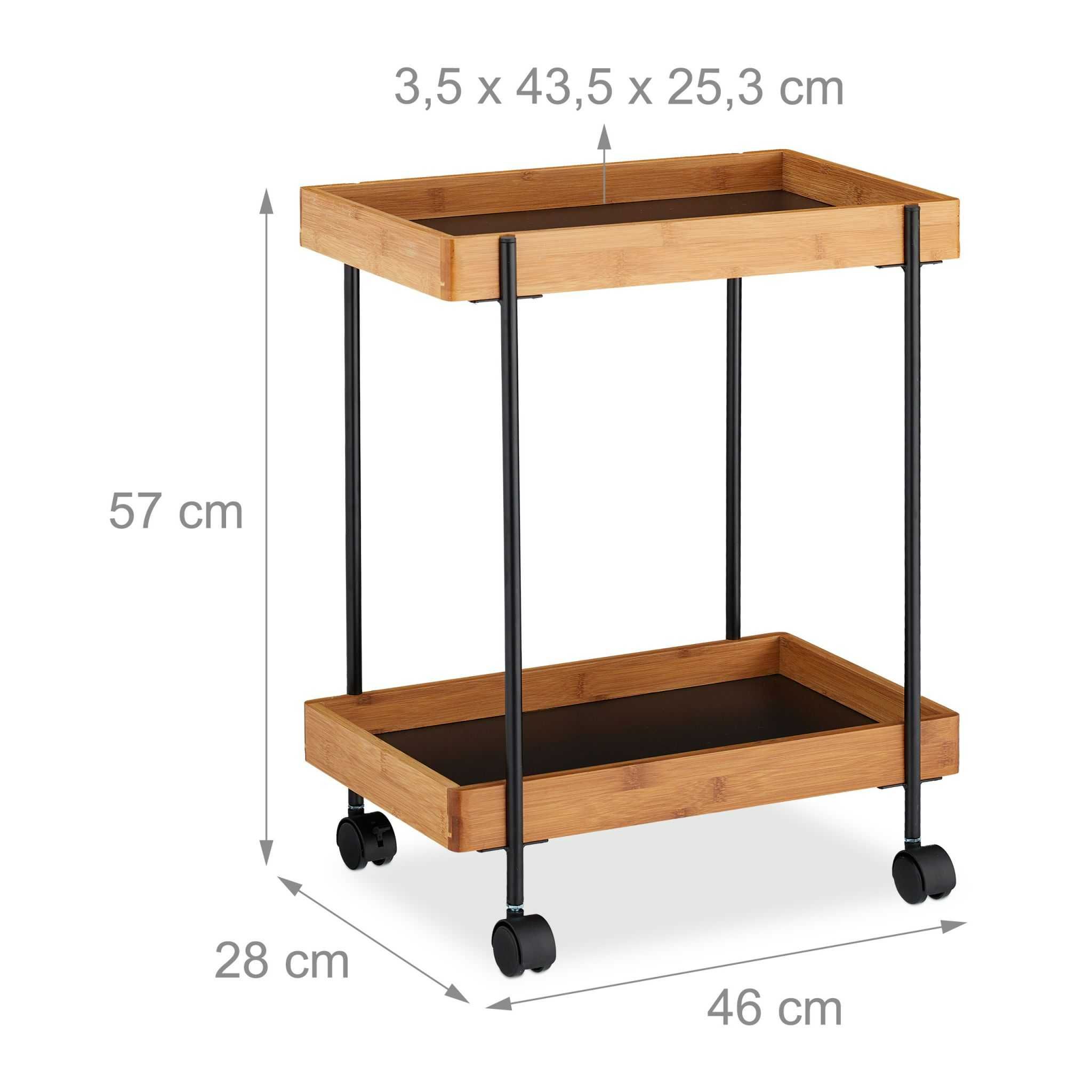 4R16 mobilny wózek do serwowania pomocnik kuchenny na kółkach