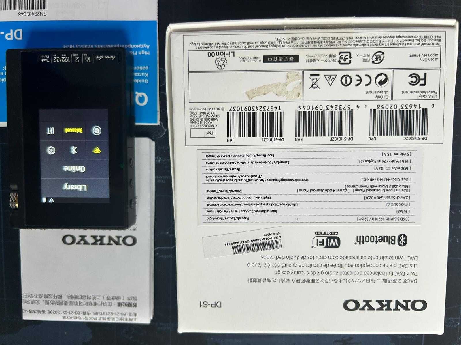 Onkyo DP-S1 (DPS1) Przenośny odtwarzacz