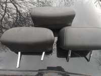E46 zagłówki sedan coupe czarna skóra tylna kanapa tył