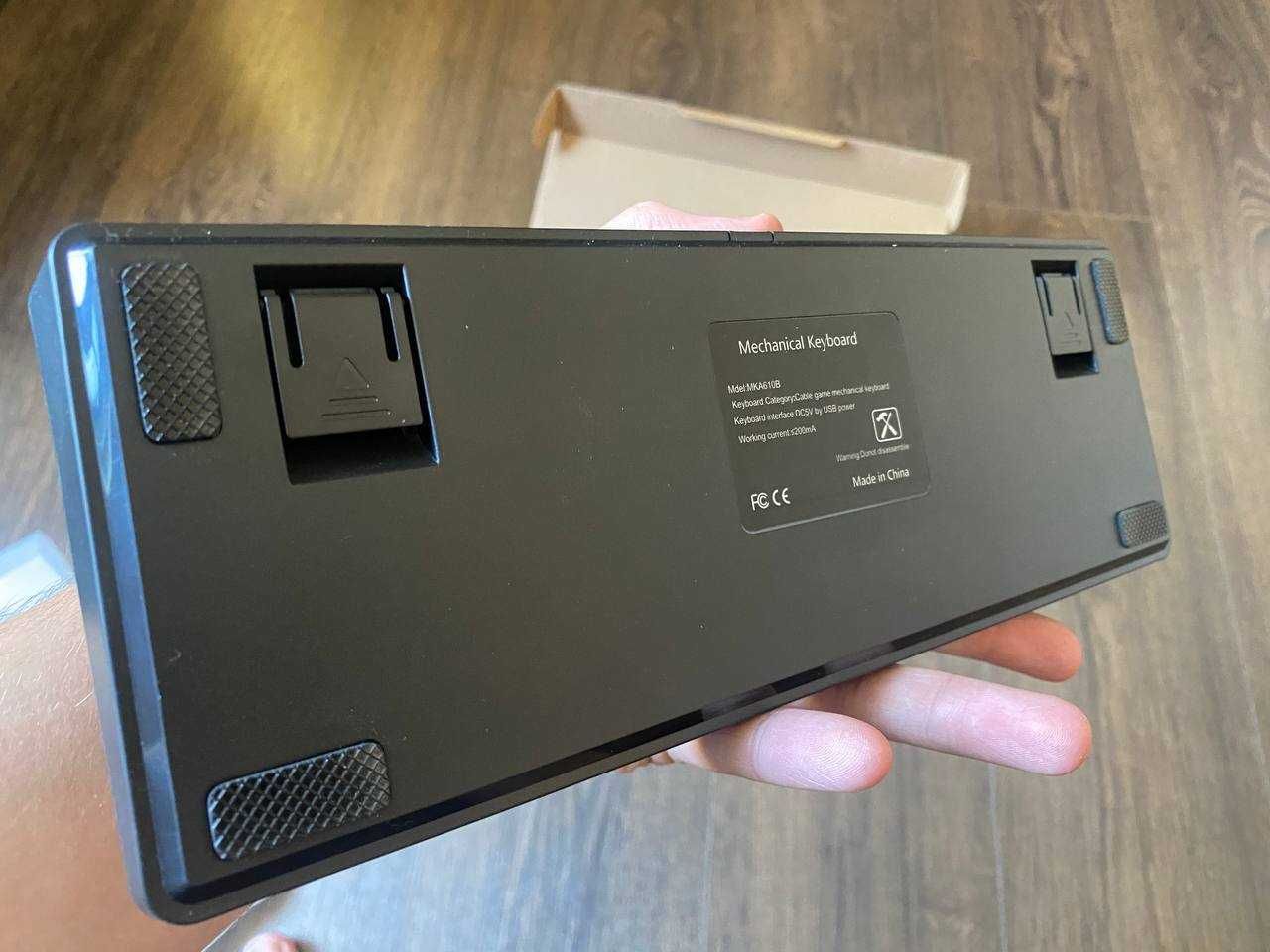 Механічна ігрова клавіатура MUCAI MKA610B 60% RGB підсвітка Red Switch