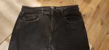 Spodnie House męskie czarne jeansowe skinny z dziurami  rozm  30/32
