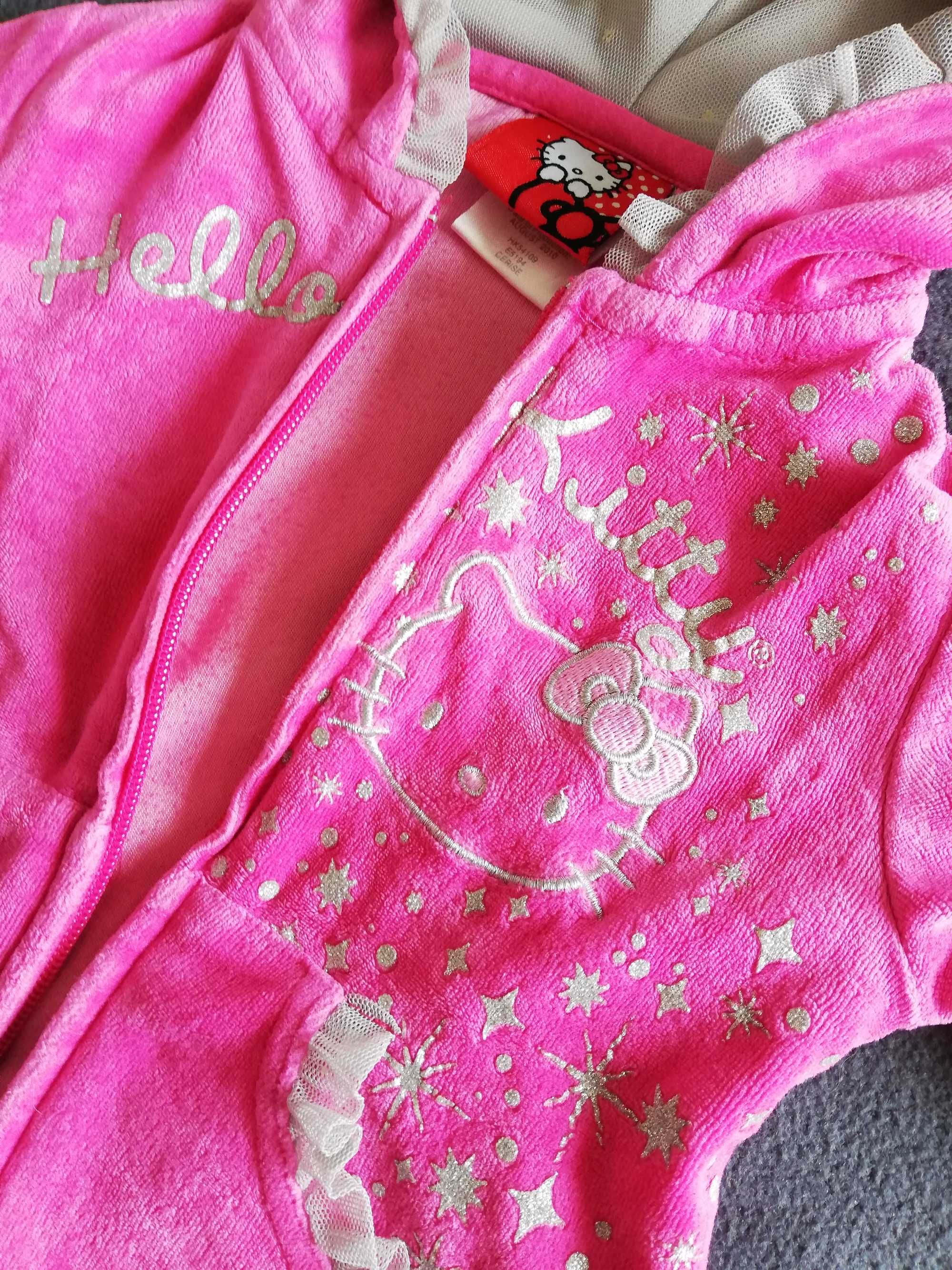 Sanrio Hello Kitty bluza różowa z kapturem 3T 98cm