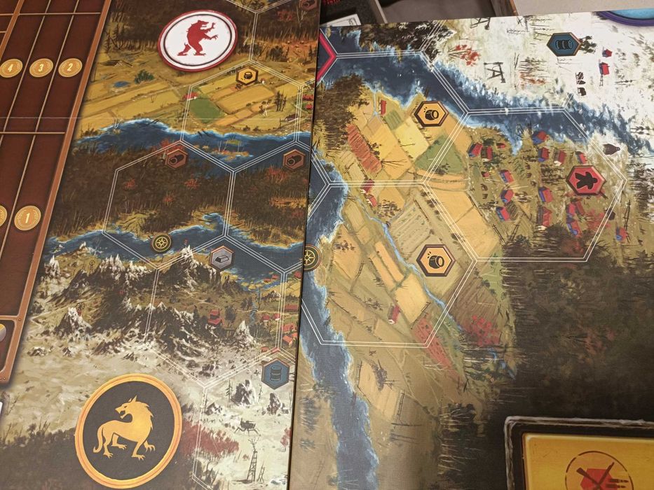 Scythe gra planszowa + dodatki + fabryka