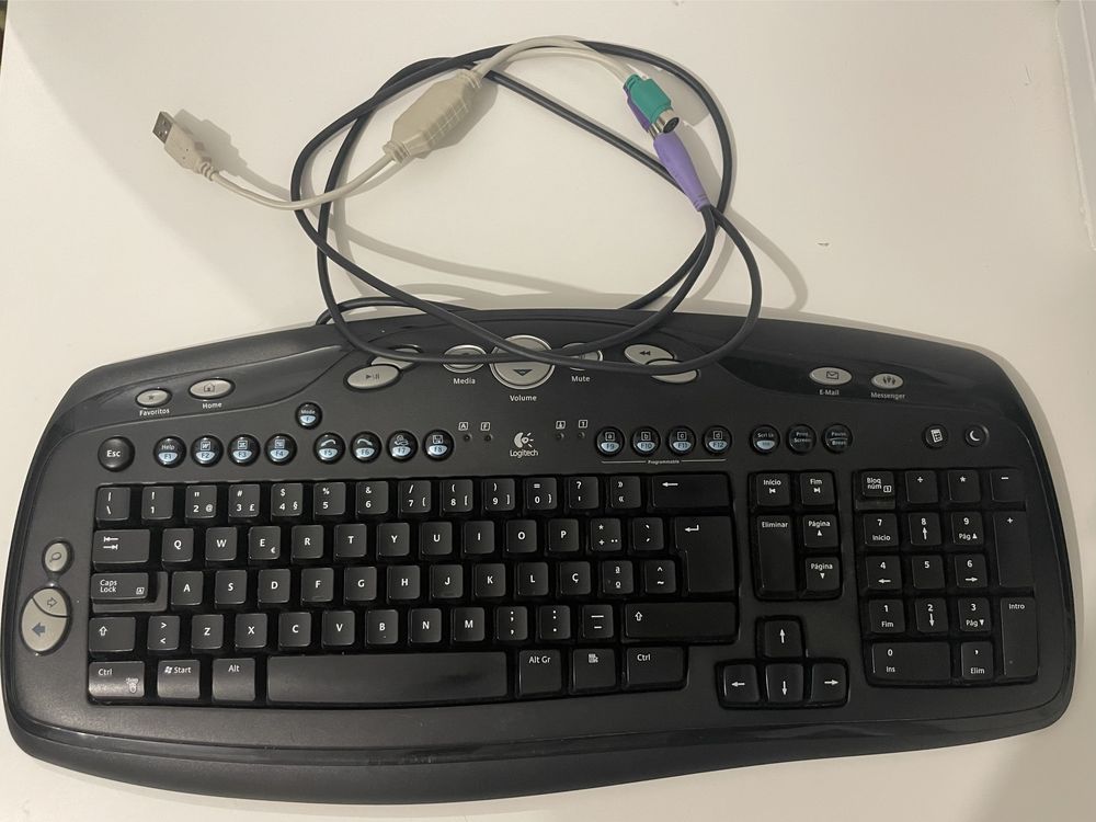 Teclado Logitech Corded