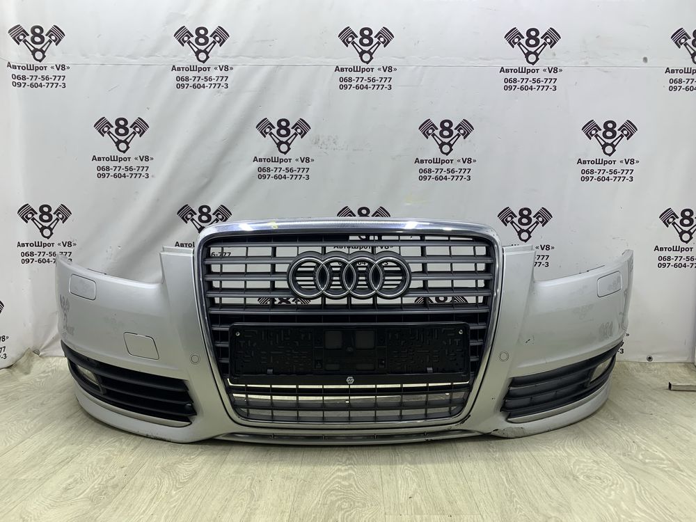Бампер передній Audi A6 C6 рестайлінг бампер в зборі ауді а6 с6 LX7W