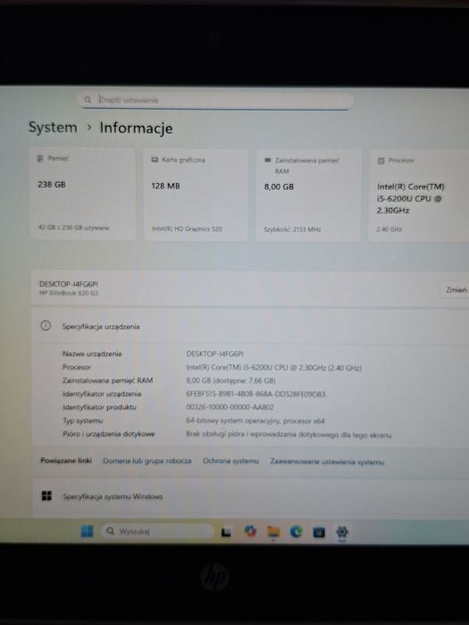 Laptop HP i 5 Windows 11