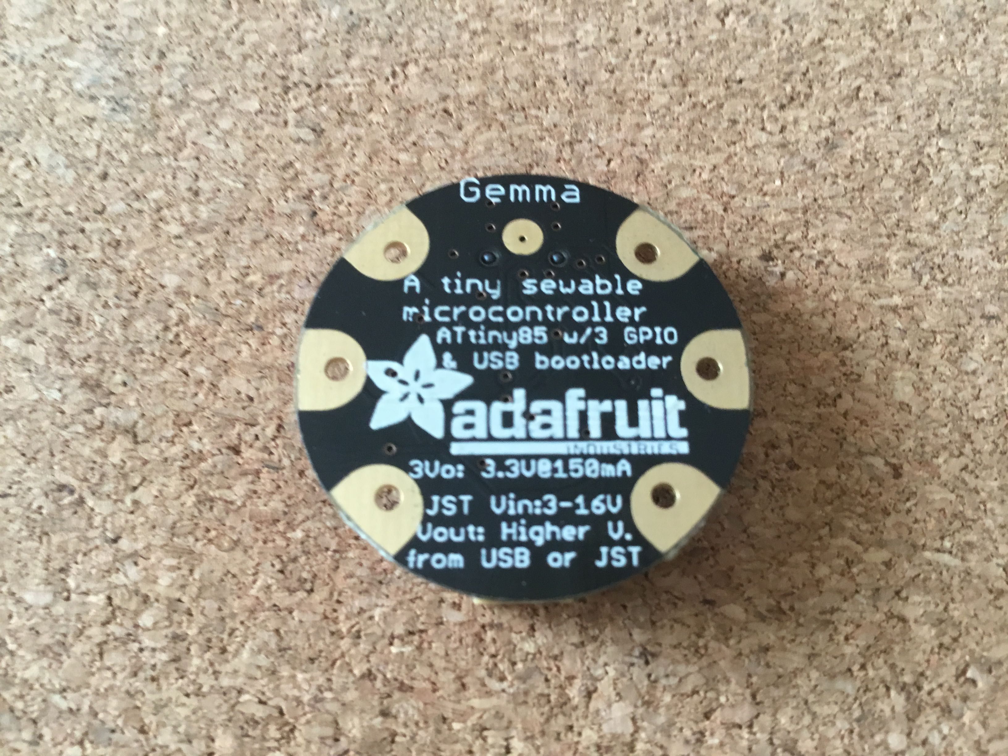 Микроконтроллер GEMMA Attiny85 3,3 В - Adafruit 1222