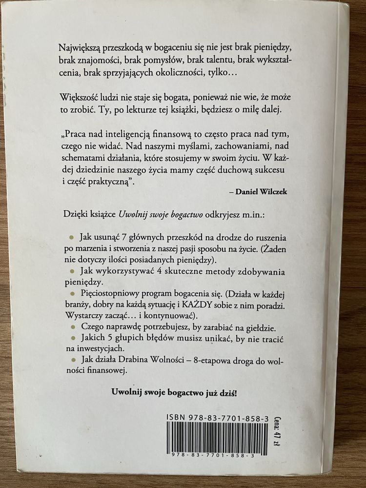 Daniel Wilczek Uwolnij swoje bogactwo