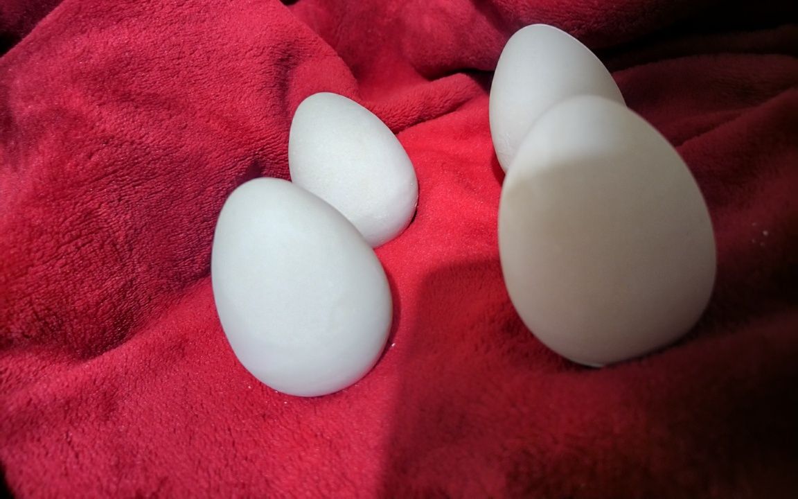 Własnoręcznie robione jajka z gipsu
