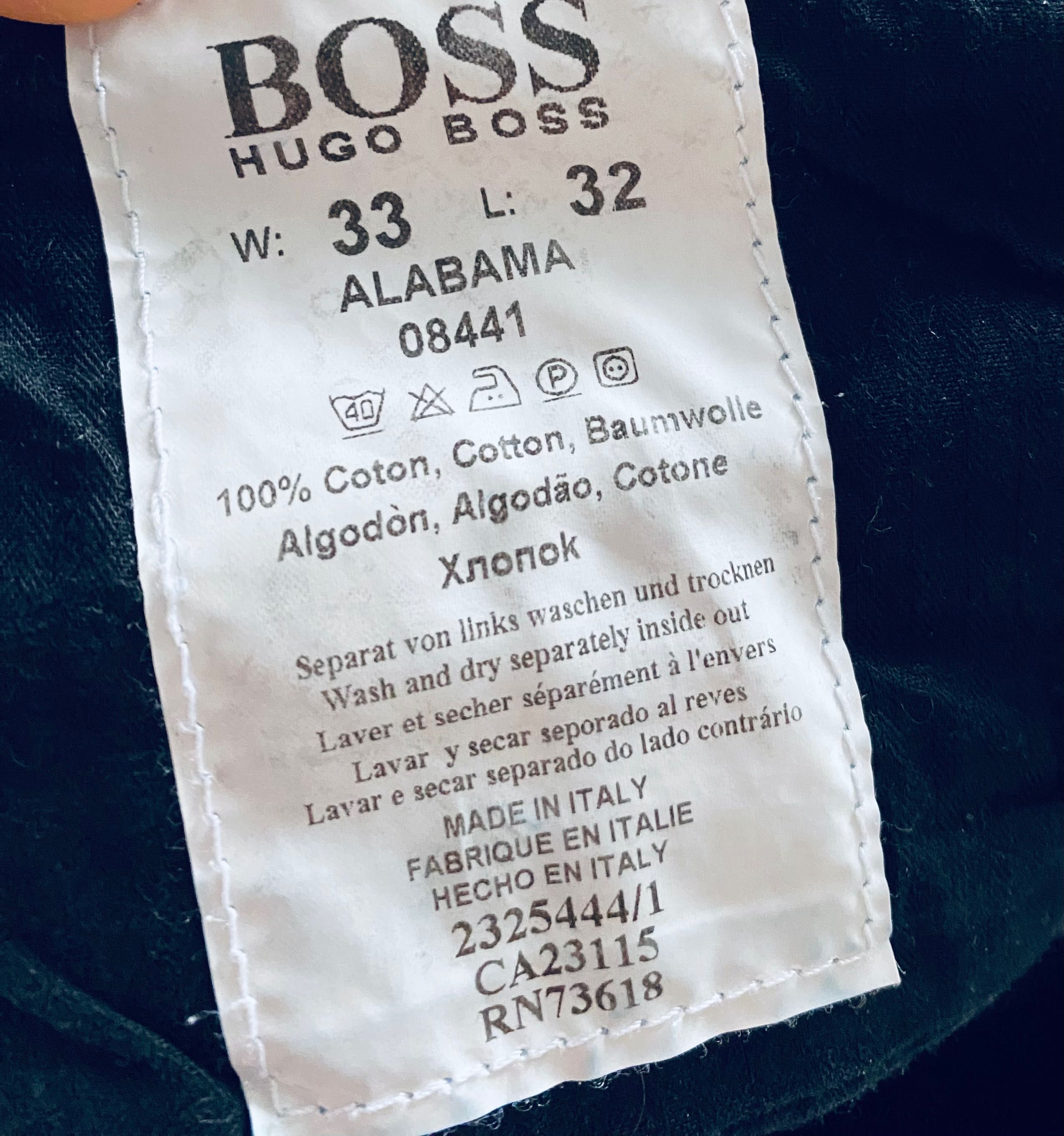 Jeansy Hugo Boss, rozmiar W:33, L:32