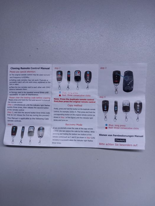 Comando portão de garagem para duplicar o original