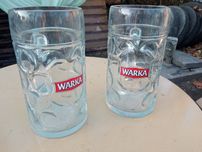 2 duże kufle Warka