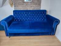 Sofa Glamour granatowa