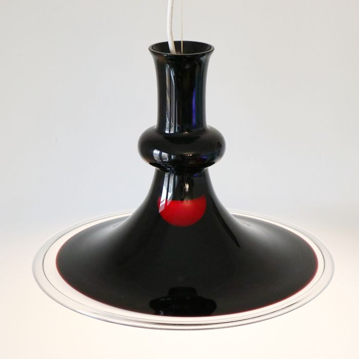 Lampa szklana Holmegaard Etude Michael Bang Dania Mid Century vintage