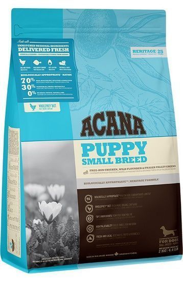Bezglutenowa karma z witaminami dla małych szczeniąt Acana Kurczak 2kg