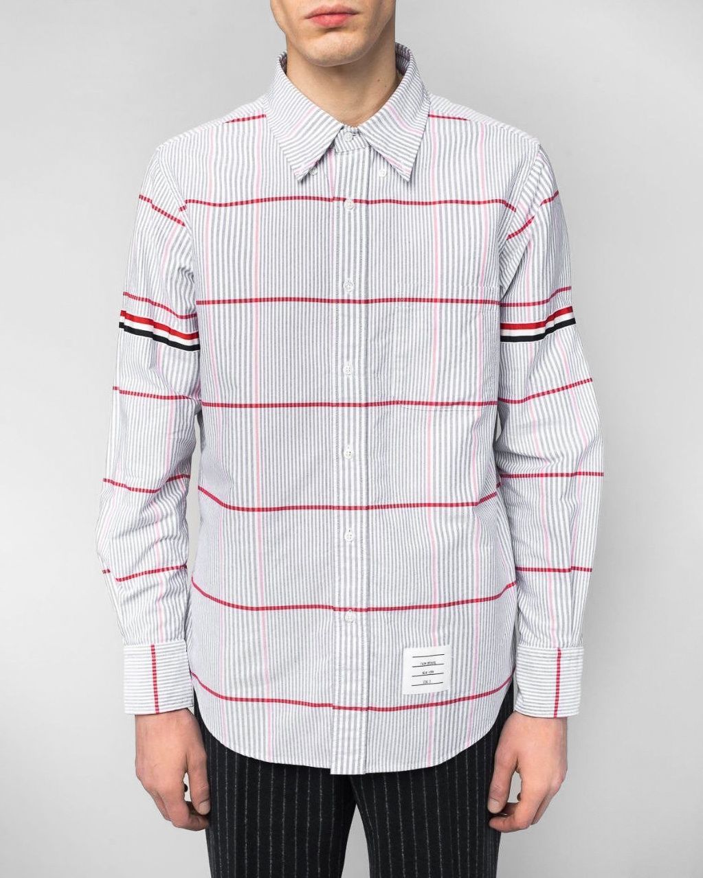 Хлопковая рубашка THOM BROWNE (5) Оригинал