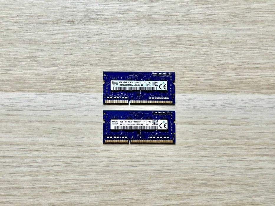 RAM SK Hynix 8GB 2x4GB DDR3 / DDR3L PC3L 12800S – sprawna / testowana