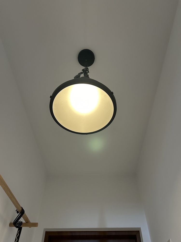 Lampa wisząca czarna LOFT, Italux