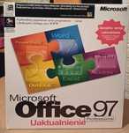 Retro microsoft office 97 pudełko płyta ulotki