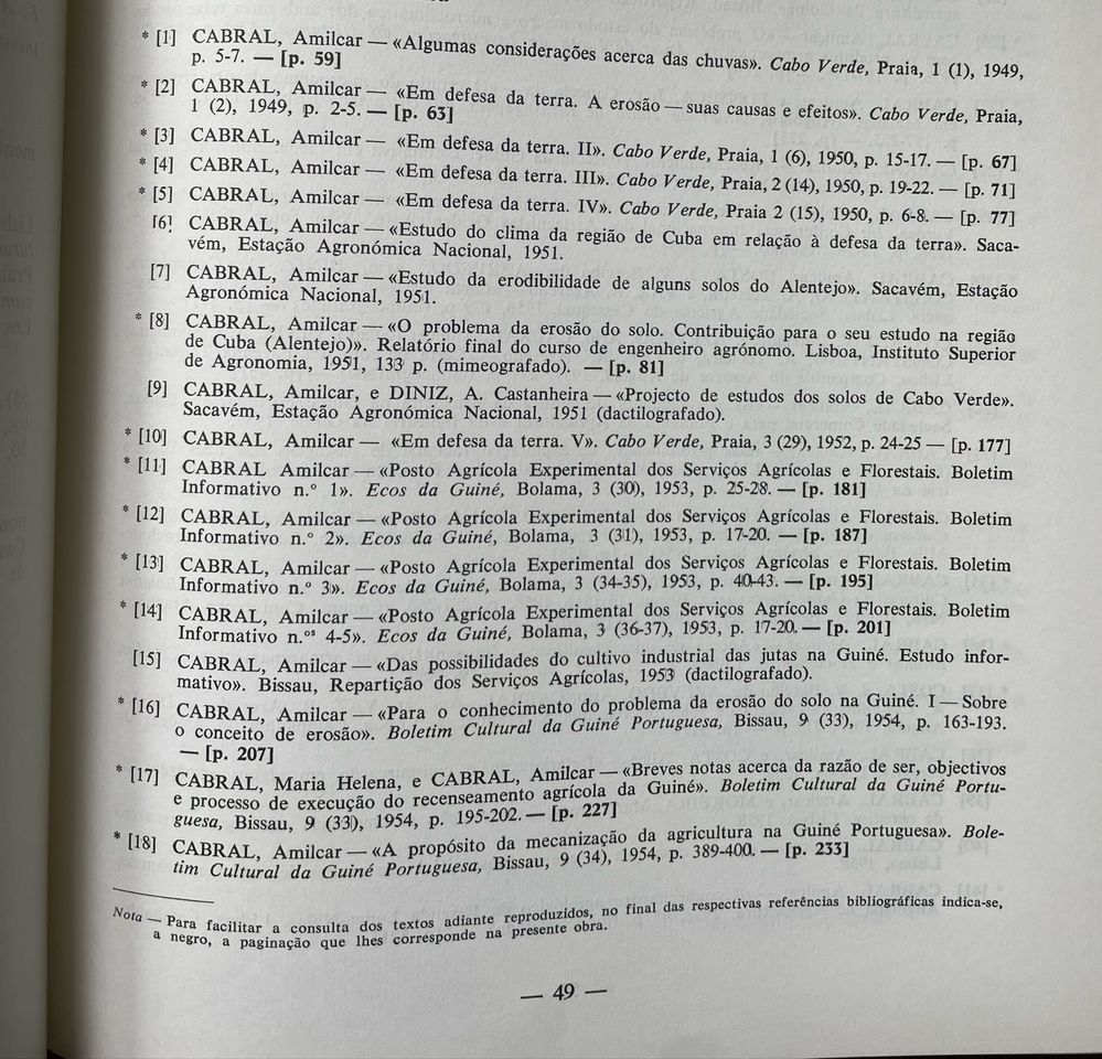 Amílcar Cabral - Estudos Agrários de Amílcar Cabral