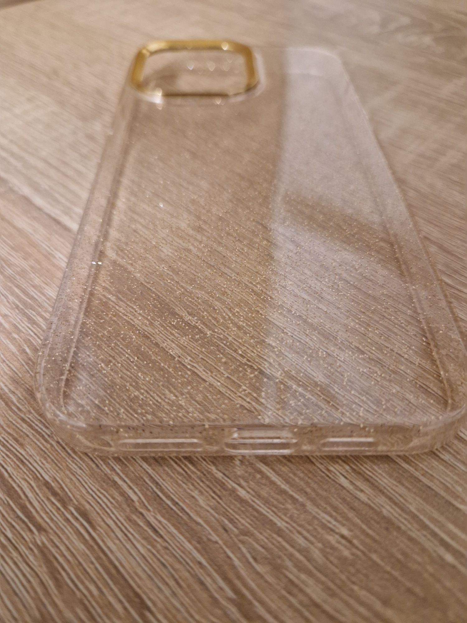 Etui Tel Protect Gold Glitter Case do Iphone 14 Pro złoty