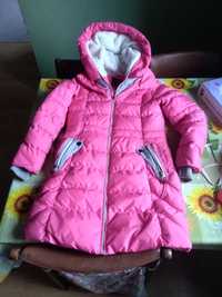 Ciepła kurtka zimowa dziewczęca płaszcz zimowy rozmiar 152