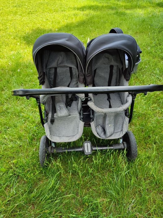 Коляска для двійні 2в1 (люлька + прогулянка) — ідеал для близнюків
