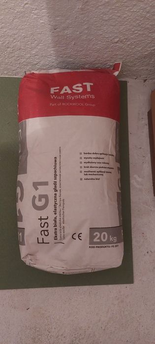 Gładź tynkowa FAST G1 extra biała 20 kg