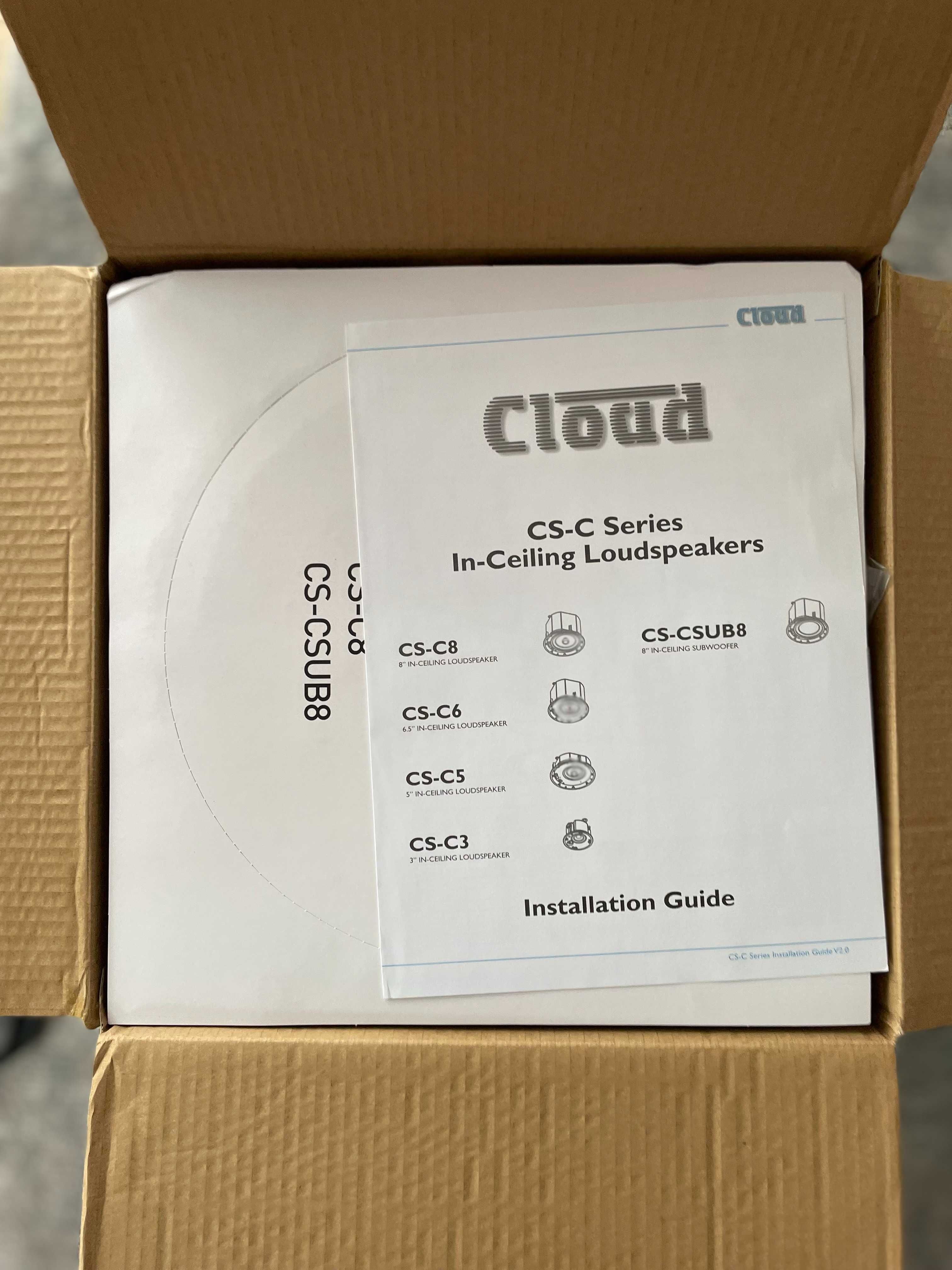 Głośniki sufitowe Cloud CS-C6 White – NOWE, oryginalnie zapakowane