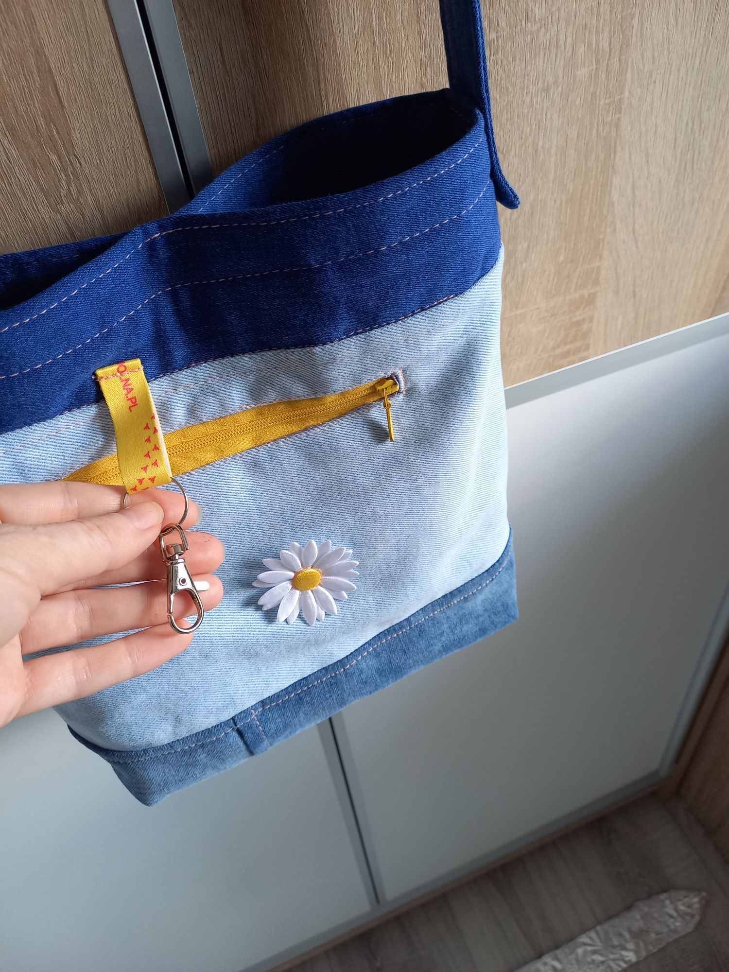 Kombinezon Zara Gratis torebka jeansowa