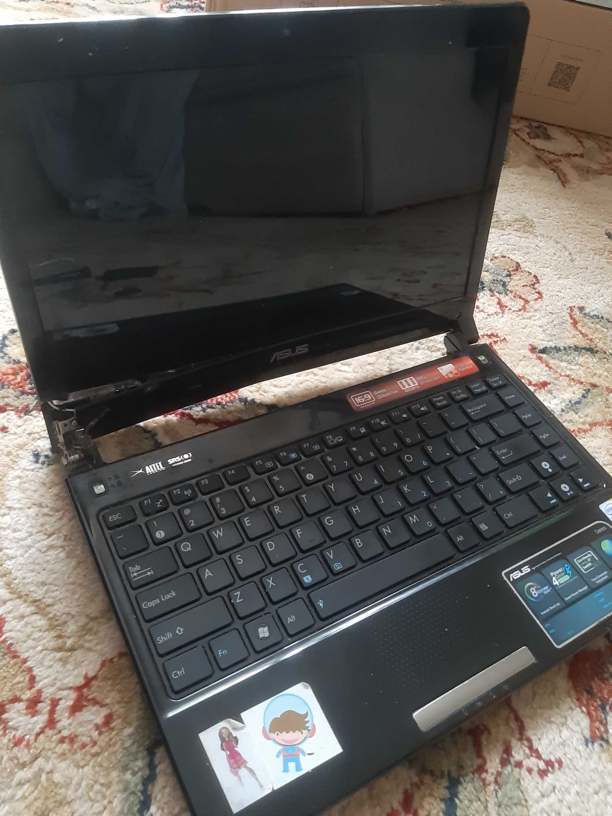 Laptop Asus UL30VT 13.3 cala zasilacz, notebook uszkodzony Intel Core