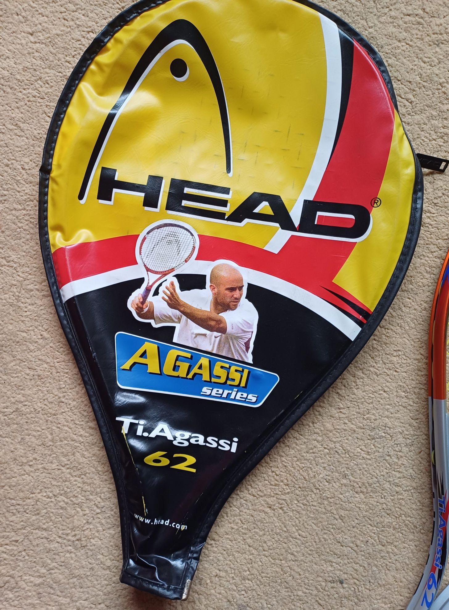 Raquete de tenis Head Agassi 62, bom estado.