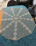 Toalha em crochet feita à mão