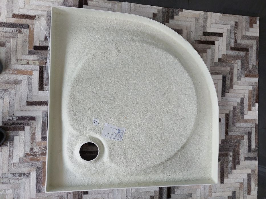 Brodzik półokrągły 90x90 posadzkowy New Trendy Cantare