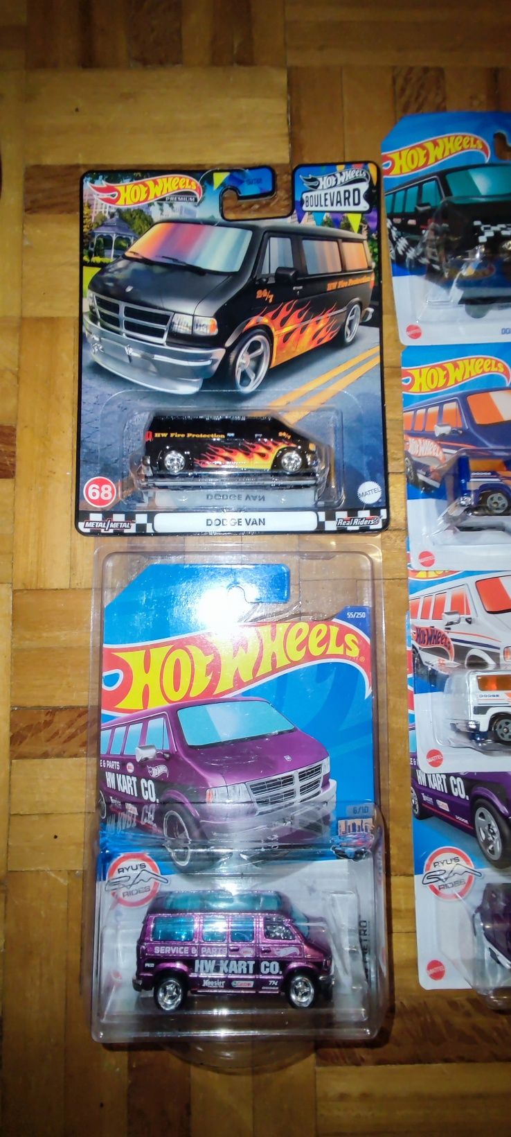 Hot wheels Dodge Van collection
