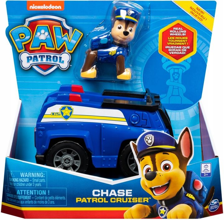psi patrol chase pojazd radiowóz + figurka