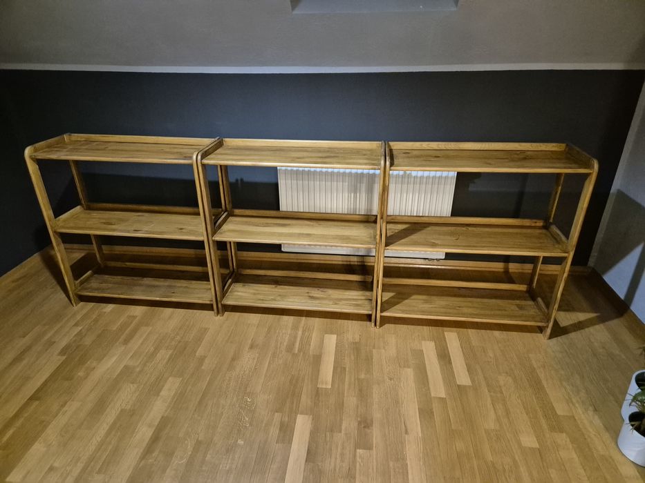 Regały drewniane 3szt