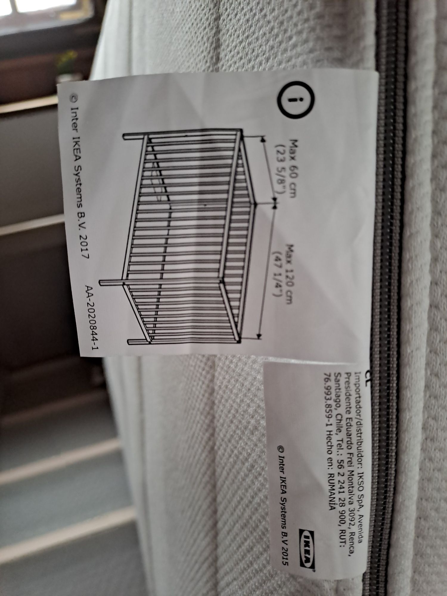 Łóżeczko Ikea Sundvik  z materacem