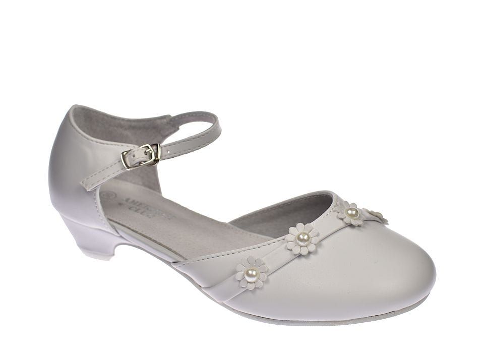 Buty komunijne białe balerinki dziewczęce na obcasie  61/24 roz. 33