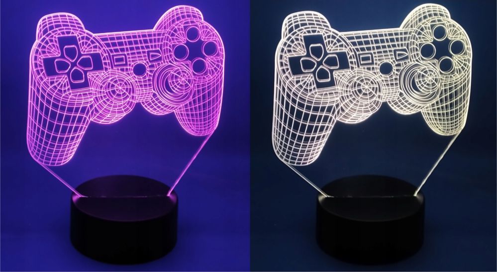 Lampka nocna 3D LED pad do playstation 4
