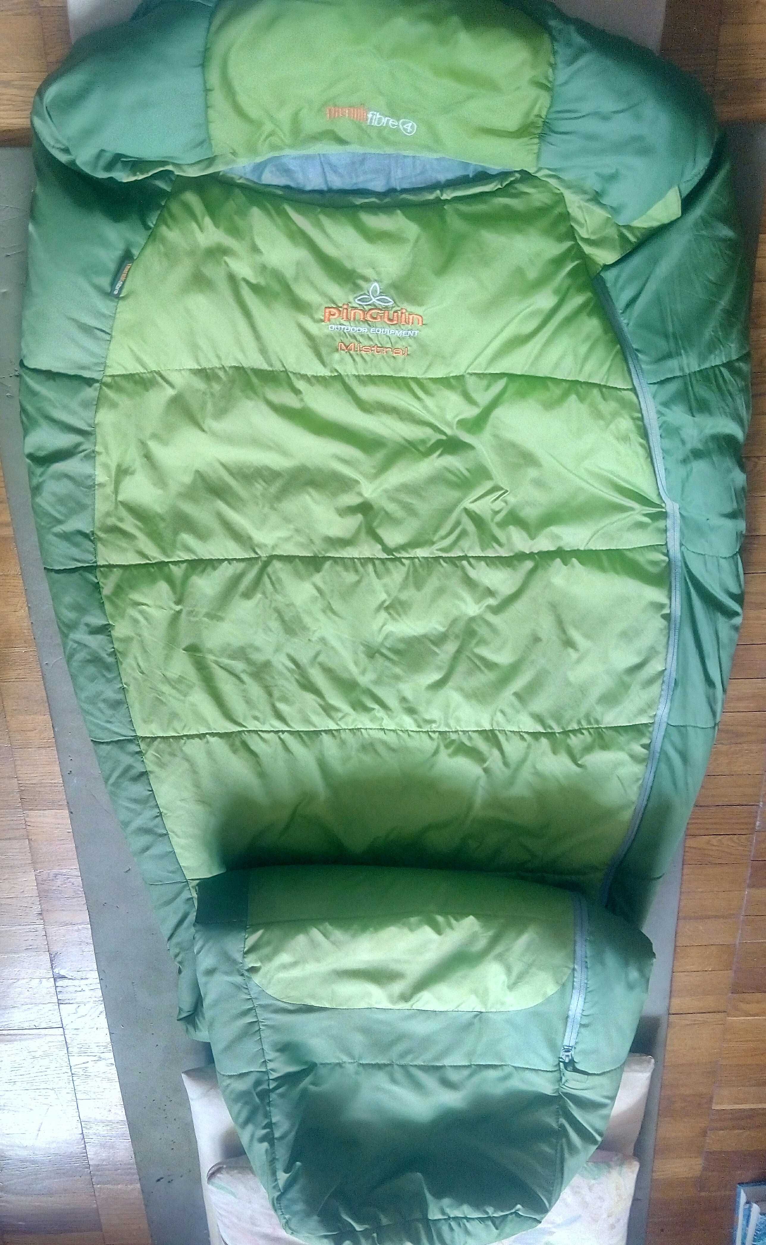 Спальний мішок Pinguin Mistral PFM (3/-3°C), 185 см - Left Zip, Green