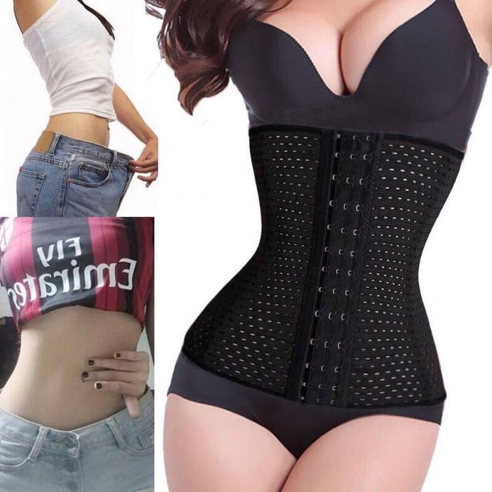 Корсет для cхуднення на 4 металеві вставки : бежевий, чорний