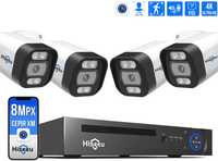 Комплект Видеонаблюдения 8Мп (4К) 4 IP камеры + регистратор + кабель