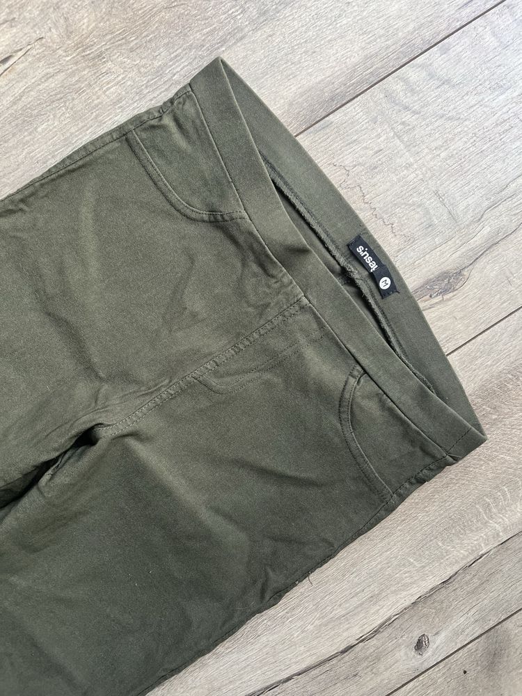 Damskie legginsy khaki S