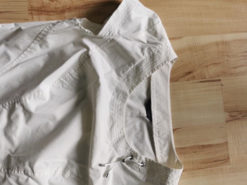 Komplet biały sukienka marynarka vito vergelis rozmiar 38