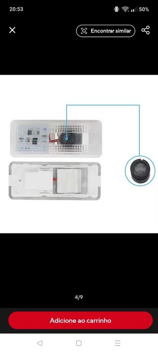 Luz boas vindas logotipo Citroen C5 Novasl