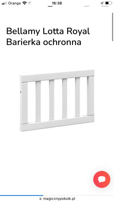 Barierki do łóżeczka Bellamy Lotta