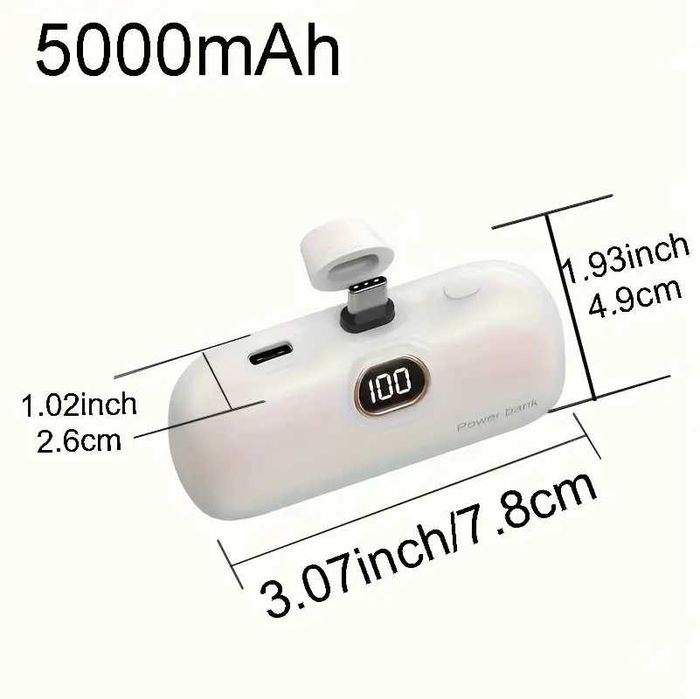 Повер банк Power bank 5000 мАч USB-C Type-C mini міні